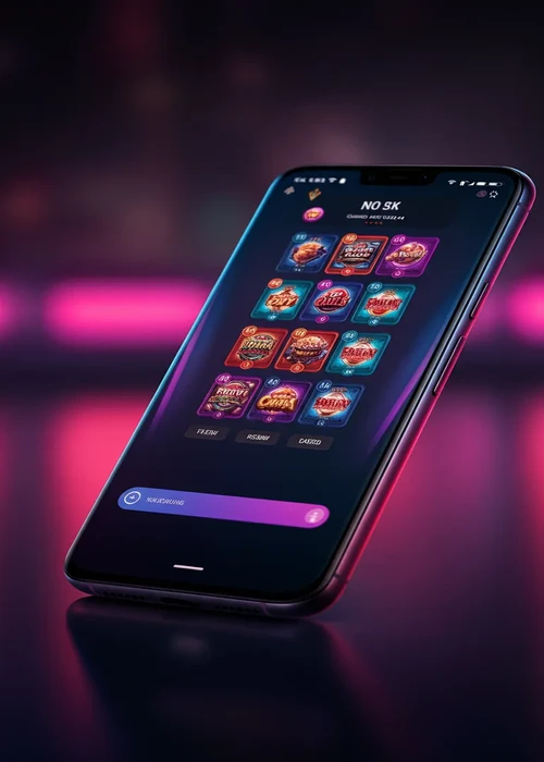 A vibrant graphic showcasing WG Casino's diverse game lobby with various slots and live dealer tables, highlighting the premium online gaming experience at WG Casino.